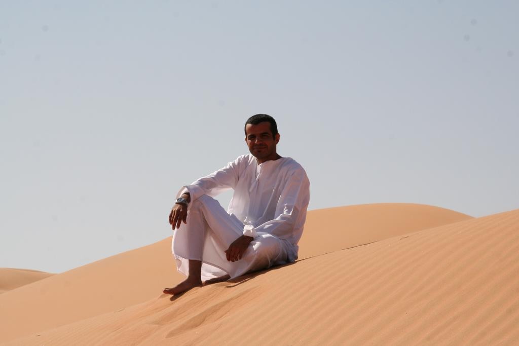 Our guide. We travelled to Wahbia Sands with Sunny Day Travels Oman.